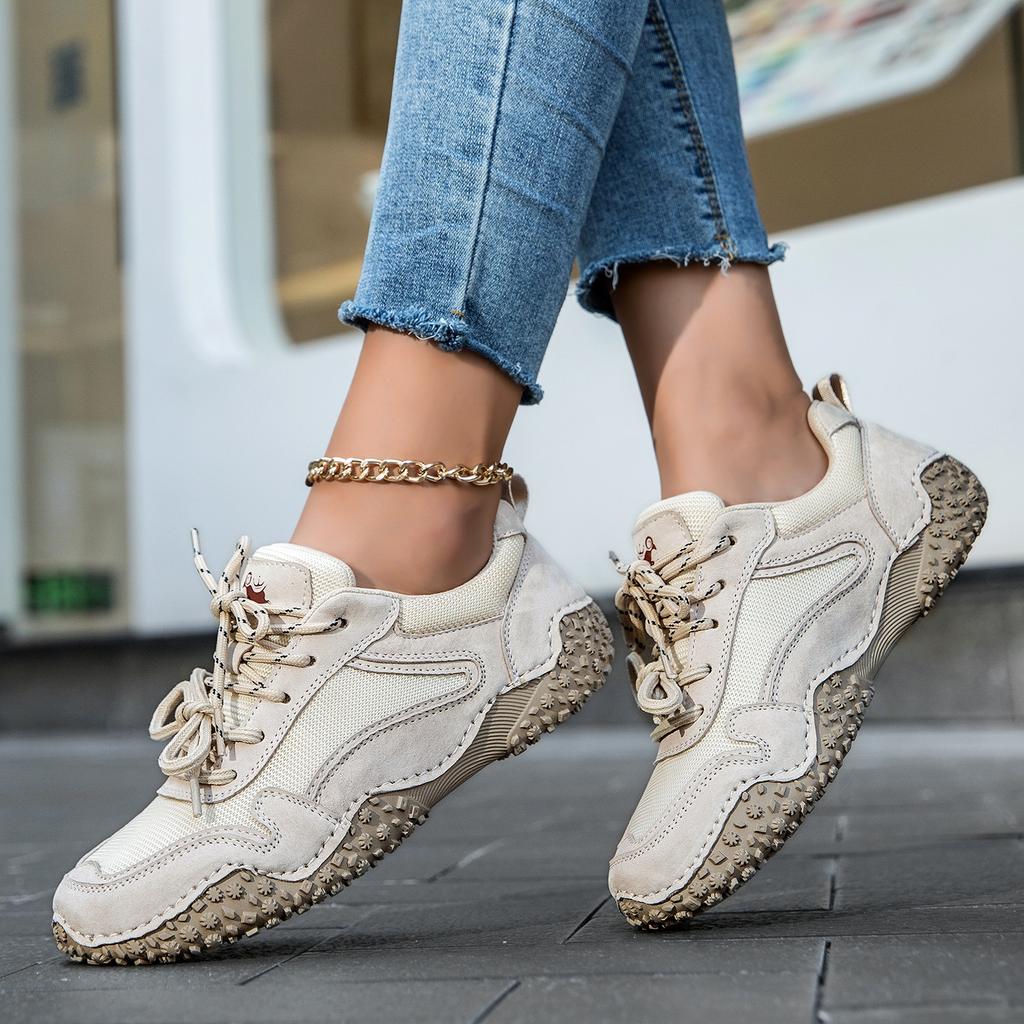 2025 popular large-size men's and women's shoes outdoor casual shoes autumn and winter first-layer leather shoes sports shoes