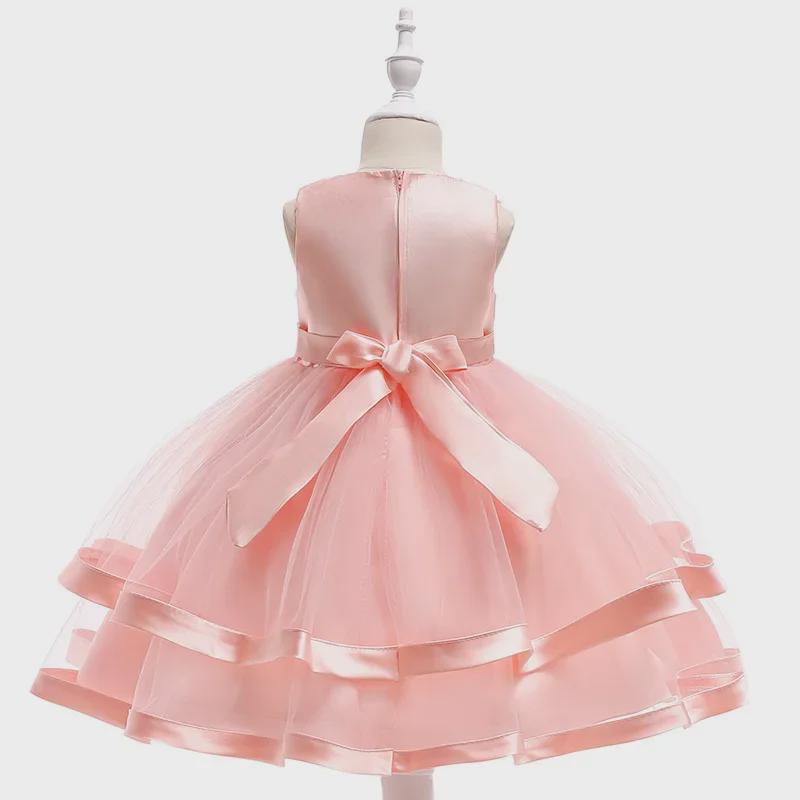 2024 Beaded Princess Tutu Dress for Girls - Flower Girl Wedding Attire