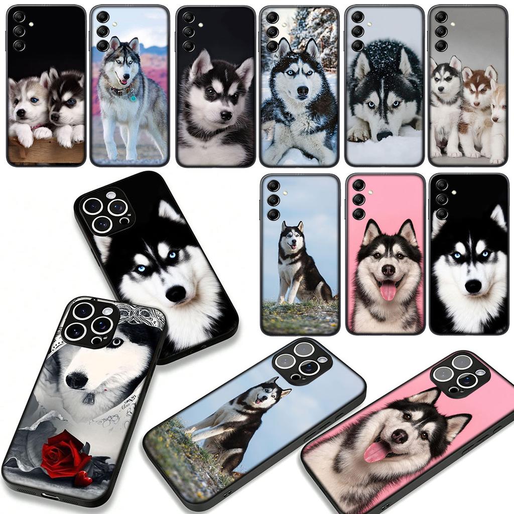 Phone Cover for Samsung Galaxy A07 A13 A12 A14 A23 A42 A50 A51 A52 A53 A70 A71 A72 A21S A04 Note 20 9 8 10 Case Husky Dog Casing