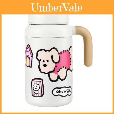 Insulated Travel Mug With Handle Stainless Steel Vacuum Flask For Office And Home Use