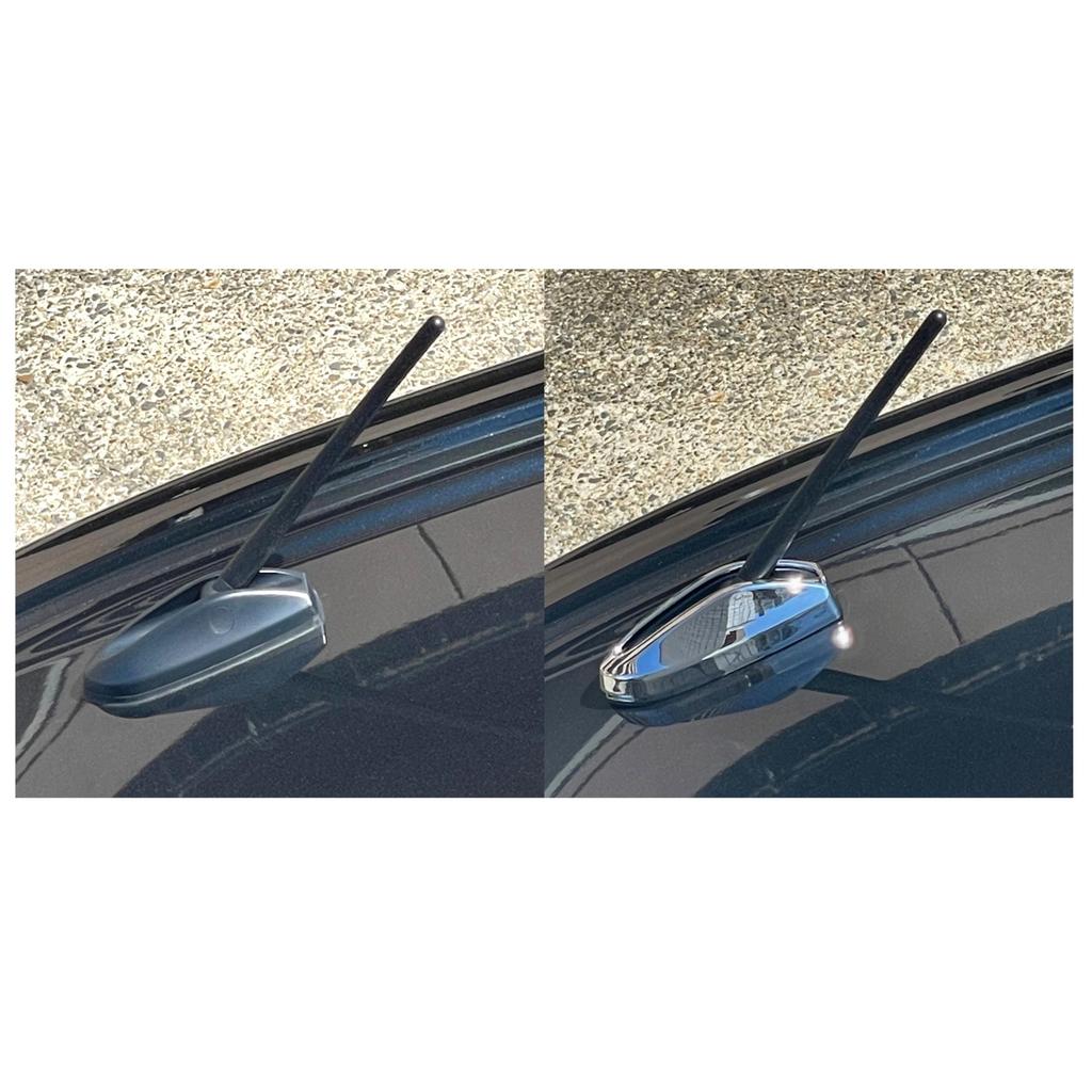 CGP Antenna Cover for Toyota S700V, S710V, S700W, S710W Deck Van, Pixis Van, Dias, and Sambar Van, Chrome Plated, CGP6258-T