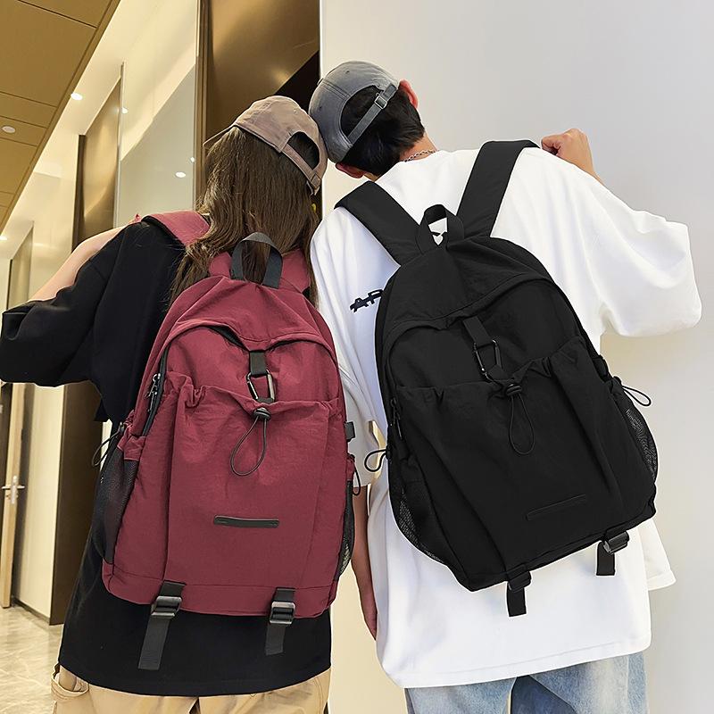 Schoolbag Lightweight Multi-Pocket Neutral Wind Men's and Women's Backpacks Commuter Travel Large Capacity Junior High School Student Backpacks Tide
