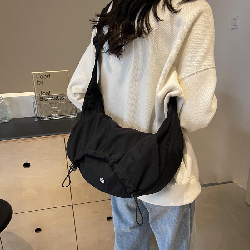 Hobo Bag für Damen, einfarbig, Umhängetasche, Schultertasche, Unterarmtasche