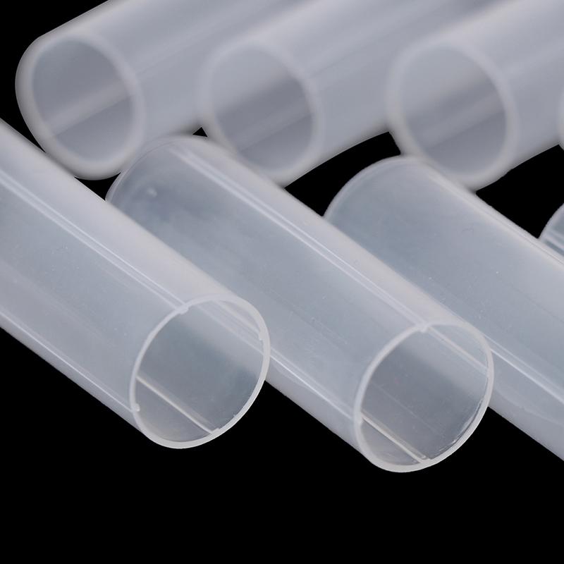 8Pcs 6Cm Plastic 18650 Battery Holder Tube For Flashlight Torch Lamp Light