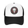 Through The Valley Of The Shadow Of Death Punisher Skeleton Travel Mesh Baseball Caps Men Beach Coquette Hat Hip Hop Trucker Cap