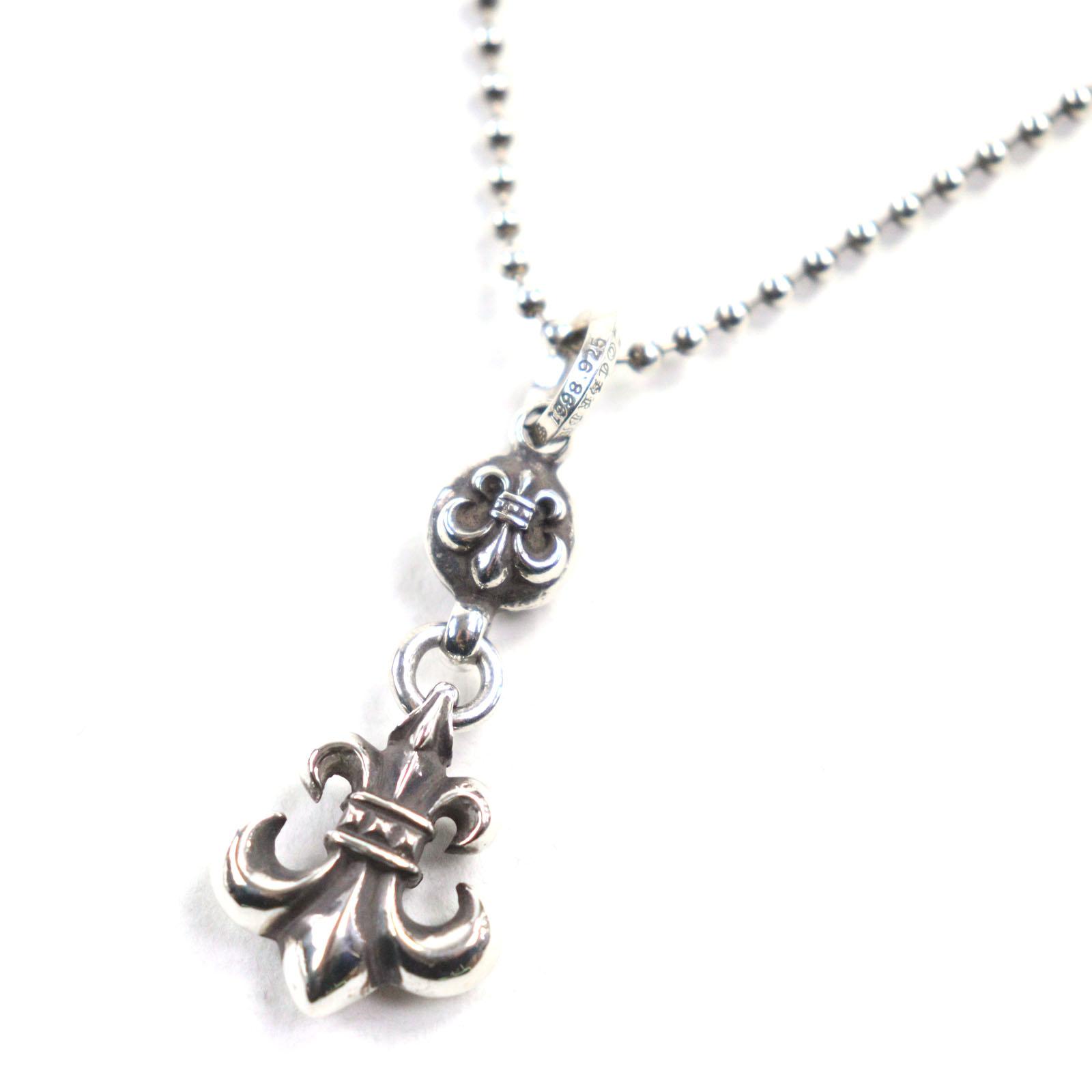 

Excellent CHROME HEARTS Necklace 1-ball BS flare With ball chain Silver 925 mens Used