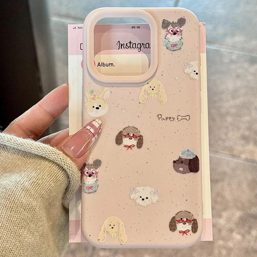 For Apple Phone Case Glutinous Rice Shell Magnetic Suction Cute Phone Case Female Cartoon Phone Case Doll for Apple Phone Case Soft Glue