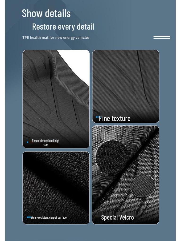 Eco-Friendly TPE Floor, Trunk, and Seat Back Mats for 2023-2025 Fangchengbao 5 Models