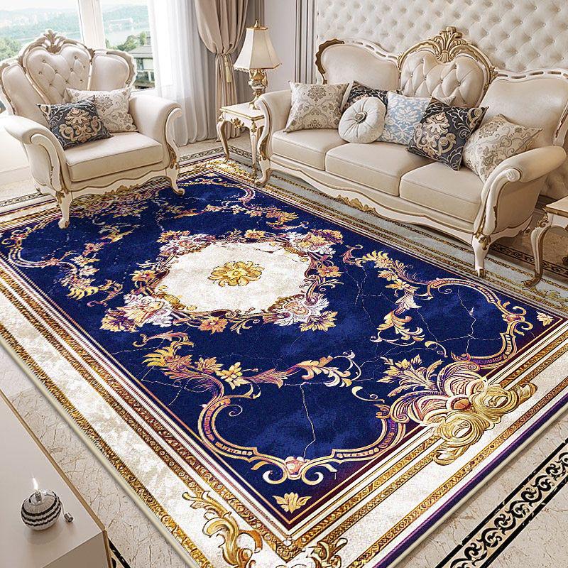 Luxury Carpet for Living Room European Decoration Home Sofa Large Area Non-slip Rugs Fluffy Soft Floor Mat for Bedroom Bedside