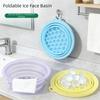 Relief Stress Ice Bath Tub Bucket Foldable Ice Washbowl Ice Bath Washbasin  for Women Girls