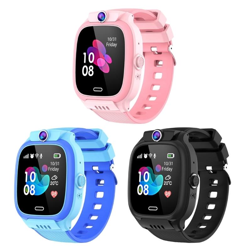 Children Smartwatch WIFI LBS Real-time Positioning Waterproof 1.44in Screen Watch with Phone Calling SOS Weather Photo