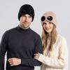 Removable Glasses Warm Ski Mask Hats Windproof Knitted Hat Fashion Winter Glasses Caps Outdoor