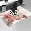 Cute Bear Theme Chair Mat: Cute Teddy Bear Office Carpet Large Size, Home Decor, Sofa Rug, Gift for Office and Living Room