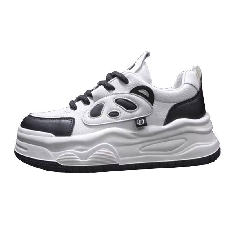 Board shoes women's 2025 new spring and autumn models popular versatile shoes casual black and white panda shoes sports platform white shoes