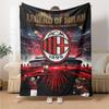 AC Milan Print Flannel Blanket High Quality Warm Comfortable Cover for All Seasons Perfect for Gifts Home Decor
