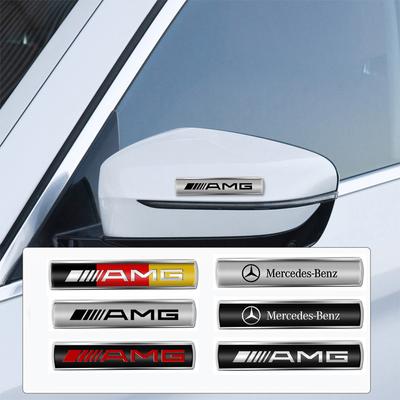 1pcs 3D Metal Badge Car Body Trunk Decoration Sticker Motorcycle Decals For Mercedes Benz AMG W203 W204 W212 W213 GLC GLA CLA