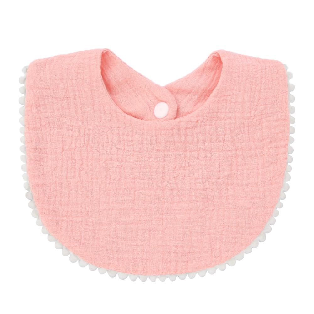 Baby Cotton Gauze Bibs With Ruffled Edges Soft Absorbent Drool Bibs For Infants And Toddlers Cute Floral Lace Burp Cloth