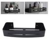 Black Shower Bath Rack Aluminum Storage Shelf Stylish Floating Wall Shelf Home Hotel Apartment