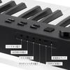 Garvee Digital same key size as an acoustic 128 includes practice and carrying Piano 88-key foldable, MIDI-compatible, compact, lightweight, piano,