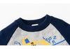Boys' Spring 2024 Construction Vehicle Cotton Sweater with Raglan Sleeves