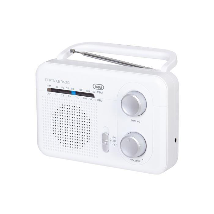 Radio Portable - TREVI - RA 7F64 - AM-FM - Analogique - Blanc