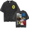 Wholesale Rap Bad Bunny DTMF World Tour Oversized Tshirt for Men Luxurious Fashionable Retro Washed Hiphop Pure Cotton Tshirt