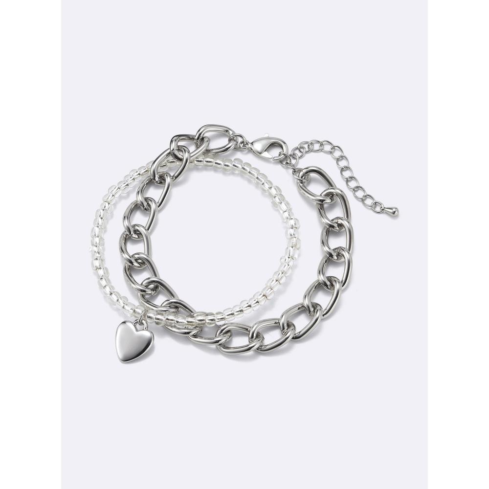 Gu By Uniqlo Heart Motif Bead Bracelet