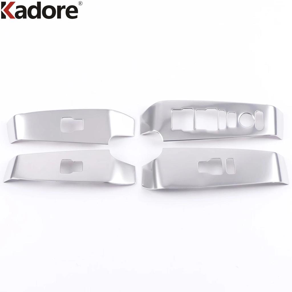 For Honda Civic   2024 Carbon Fiber Car Inner Door Window Lift Switch Button Panel Cover Trim Interior Accessories