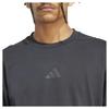 adidas חולצת טי אוברסייז Power 74% כותנה 26% פוליאסטר ממוחזר אפור