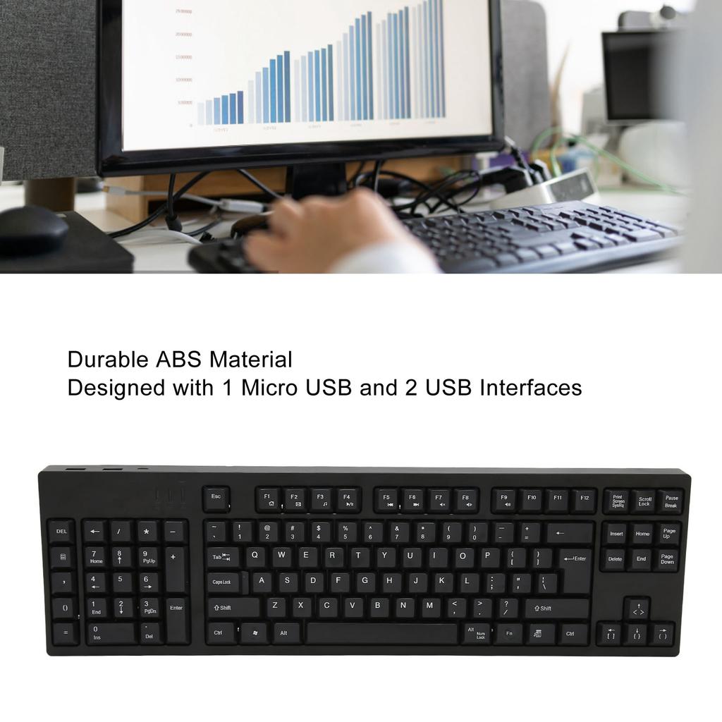 Left Numpad Keyboard Widely Used Plug and Play 109 Keys  USB Fatigue Relief Left Handed Keyboard for Accounting