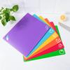 6pcs/Set Kitchen Plastic Cutting Board Set Flexible Cutting Mat Non-Slip Chopping Board for Cooking