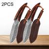 Pocket Knife Professional Kitchen Knives Stainless Steel Boning Butcher Knife with Sheath Feather Pattern Forged Meat Cleaver