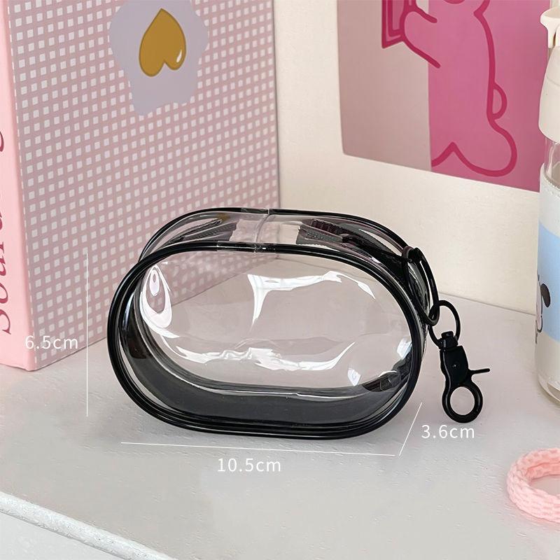 Funny Sausage Mouth Doll Storage Bags for Women Bag Pendant Transparent PU Mini Storage Bag Multifunctional Organization Gifts