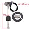 Car Boat Fuel Level Sensor for 0~190 Ohm 240-33 Ohm Fuel Level Gauge with 150 200 250 300 350 400 500 550mm Fuel Sending Unit