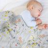 Midsummer Flowers Throw Blanket Stain Resistant Cozy Warm Blanket