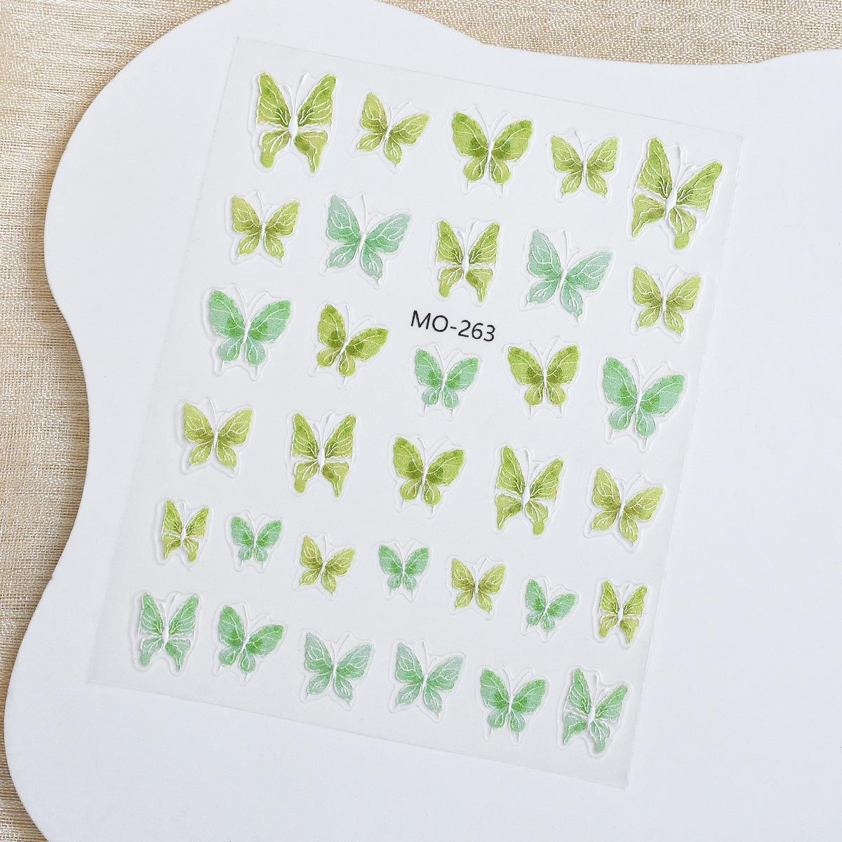 

The Wizard of Oz 3D Butterfly Nail Stickers - Cute Embossed Self-Adhesive Decals