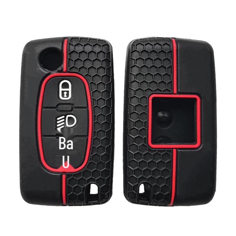 Silicone Car Key Cover for Peugeot 308, Citroen 307, C-Elysee, Picasso