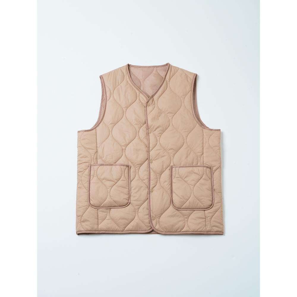 

Daiso [прибыло в сентябре, поделились] Карманный стеганый жилет M L xL Бежевый [Common] Pocket Padded Vest M Beige