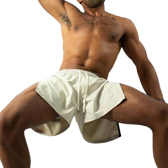 Letní pánské sportovní šortky Boční zip Rychleschnoucí Prodyšné Posilovací šortky Elastický pas Stahovací šňůrka Atletické Běžecké Fitness šortky