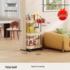Pinhuan 3-Tier Slim Rolling Storage Cart