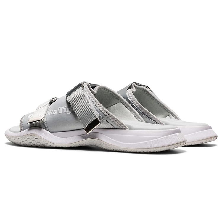 ONITSUKA TIGER Ohbori Slider 2.0 Slip-On Trendy Sports Non-Slip Slide Sandals Unisex Sandals Silver 1183B499-020