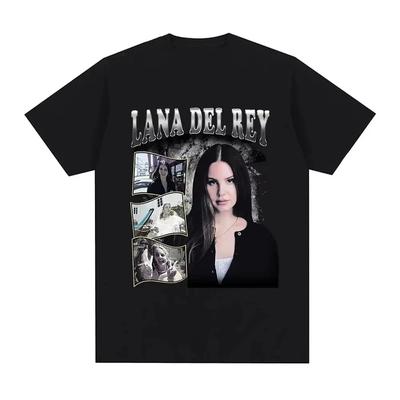Singer Lana Del Rey Print T Shirt Women Fashion Hip Hop Men's Tshirts Streetwear Harajuku Short Sleeve T-Shirt Unisex Summer ...