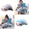 Adorable Sloth Plush Toy Pillow For Kids And Girls Short Plush And Pp Cotton Stuffed Blue And Grey