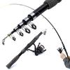 Black Fishing Set, Long Throw Straight Handle Sea Fishing Rod, Spinning Wheel Fishing Rod, Lure Set
