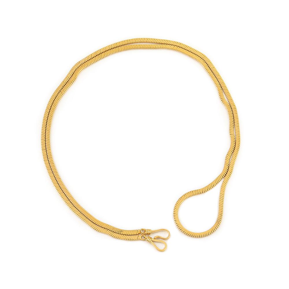 GEMCHIC Women s Layered Snake Bone Chain Sweater Necklace Long Pendant Jewelry for Fashion