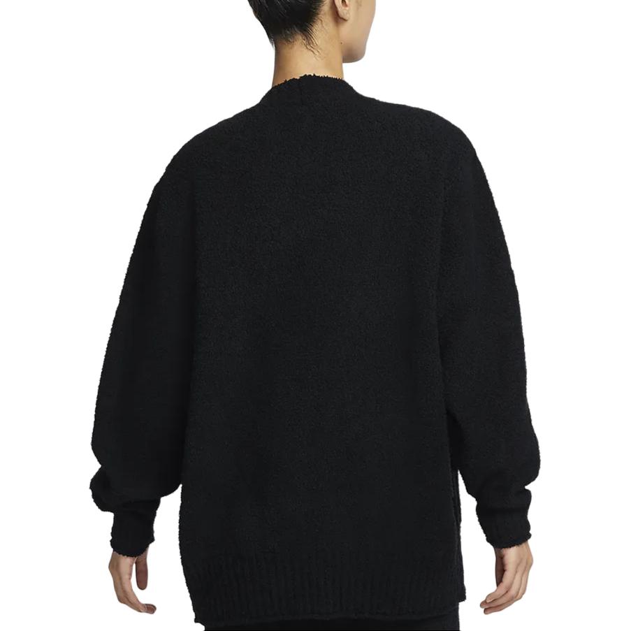 Nike Sportswear Phoenix Cozy Boucle Knit Sweater Women Tops Black FZ1712-010