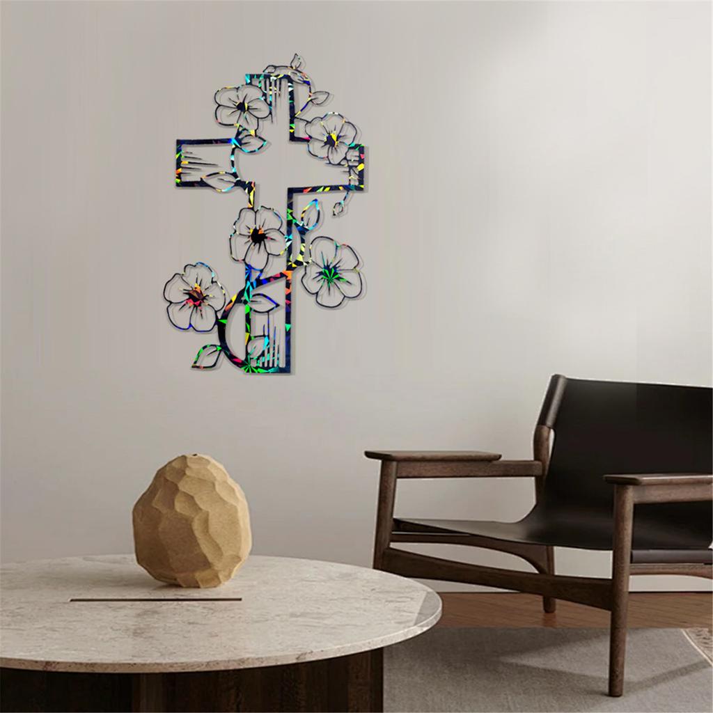 High Quality Silicone Crucifix Resin Mold Delicate Silicone Flower Crosses Mold for Making Stunning Jewelry and Art