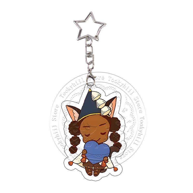 Witch Hat Atelier Acrylic Keychain Orugio Coco Tetia Anime Cartoon Characters Bag Decoraccessories Pendant Keyring Birthday Gift