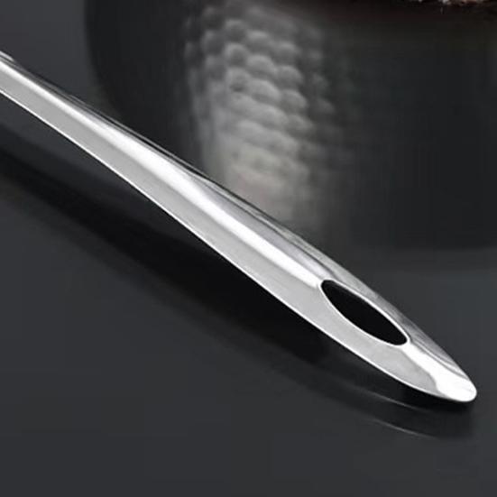 1/2Pcs Oil Separator Soup Ladle Stainless Steel Grease Filter Scoop with Spout Fat Separator Oil