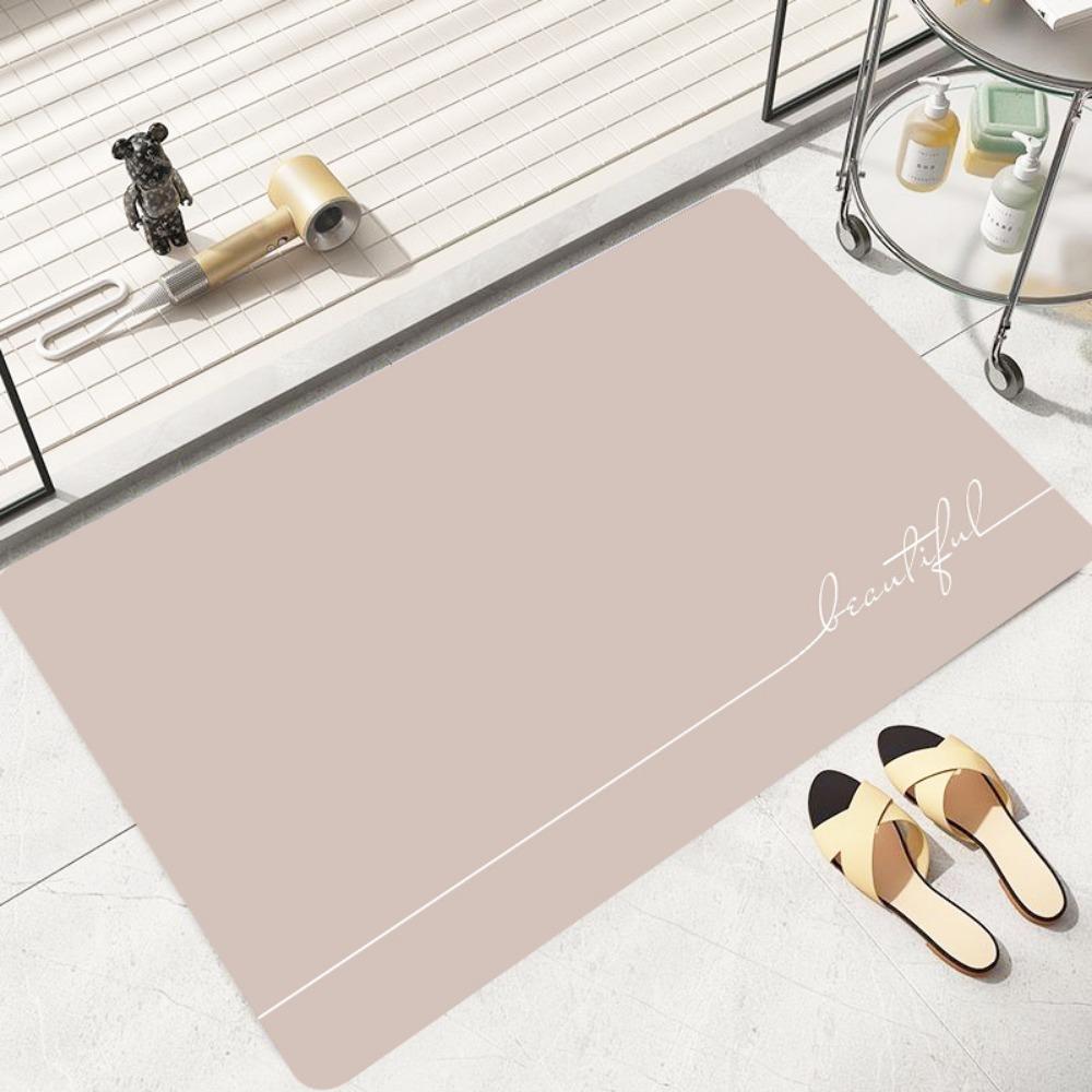 2 шт. Однотонный коврик для пола из диатомовой грязи — фото 4